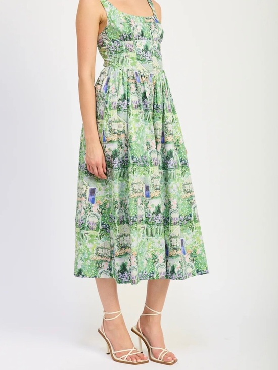 En Saison Dresses & Skirts - En Saison-size large 8-10, green and lavender